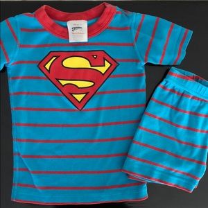 Hanna Andersson short pajamas Superman Sz 4